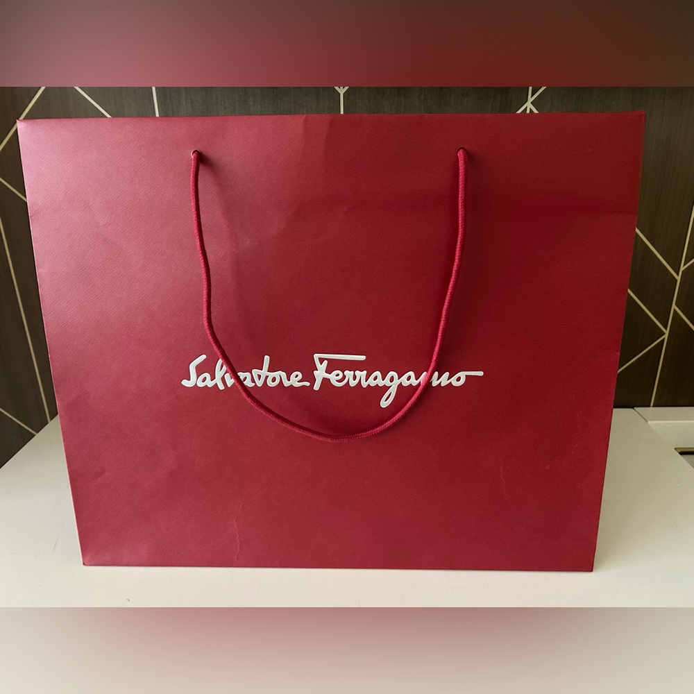 Salvatore Ferragamo Crimson Tote Bag